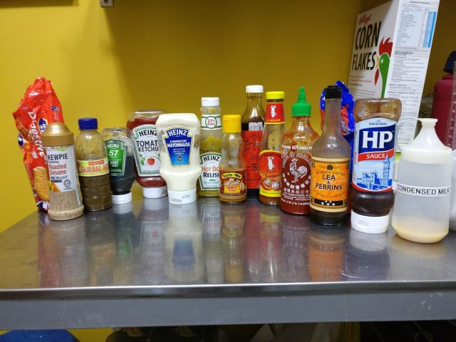 Condiments with Sugar